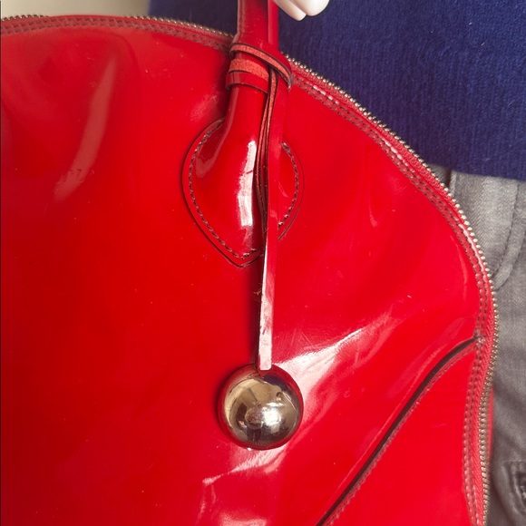 Furla 🇮🇹Red Patent Leather Handbag - Picture 4 of 16